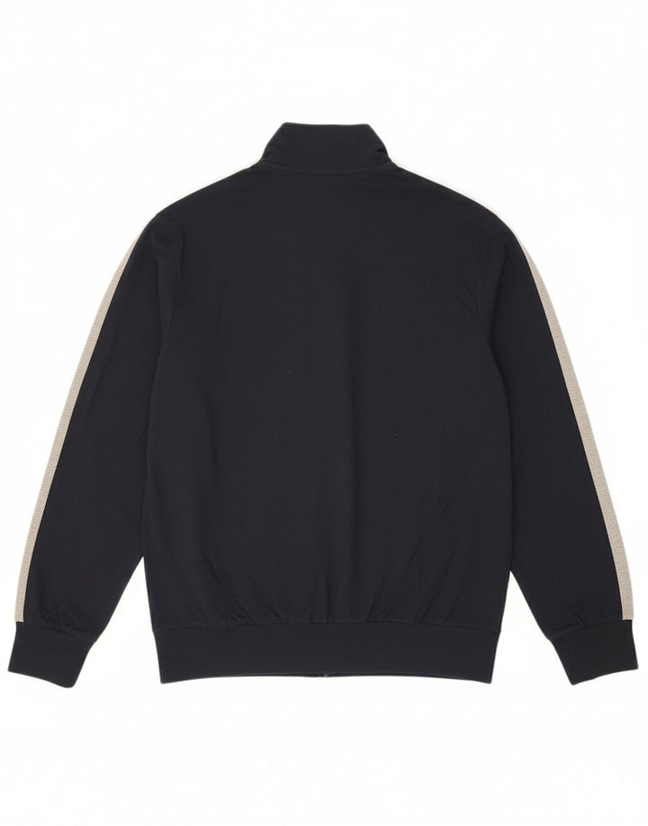 LOTTO Mens Tracksuit Top Jacket Small Navy Blue Colourblock Cotton