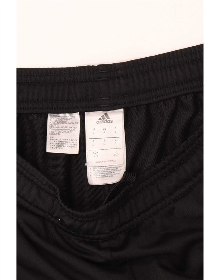 Adidas Męskie spodnie dresowe Joggery, duże, czarne, poliestrowe
