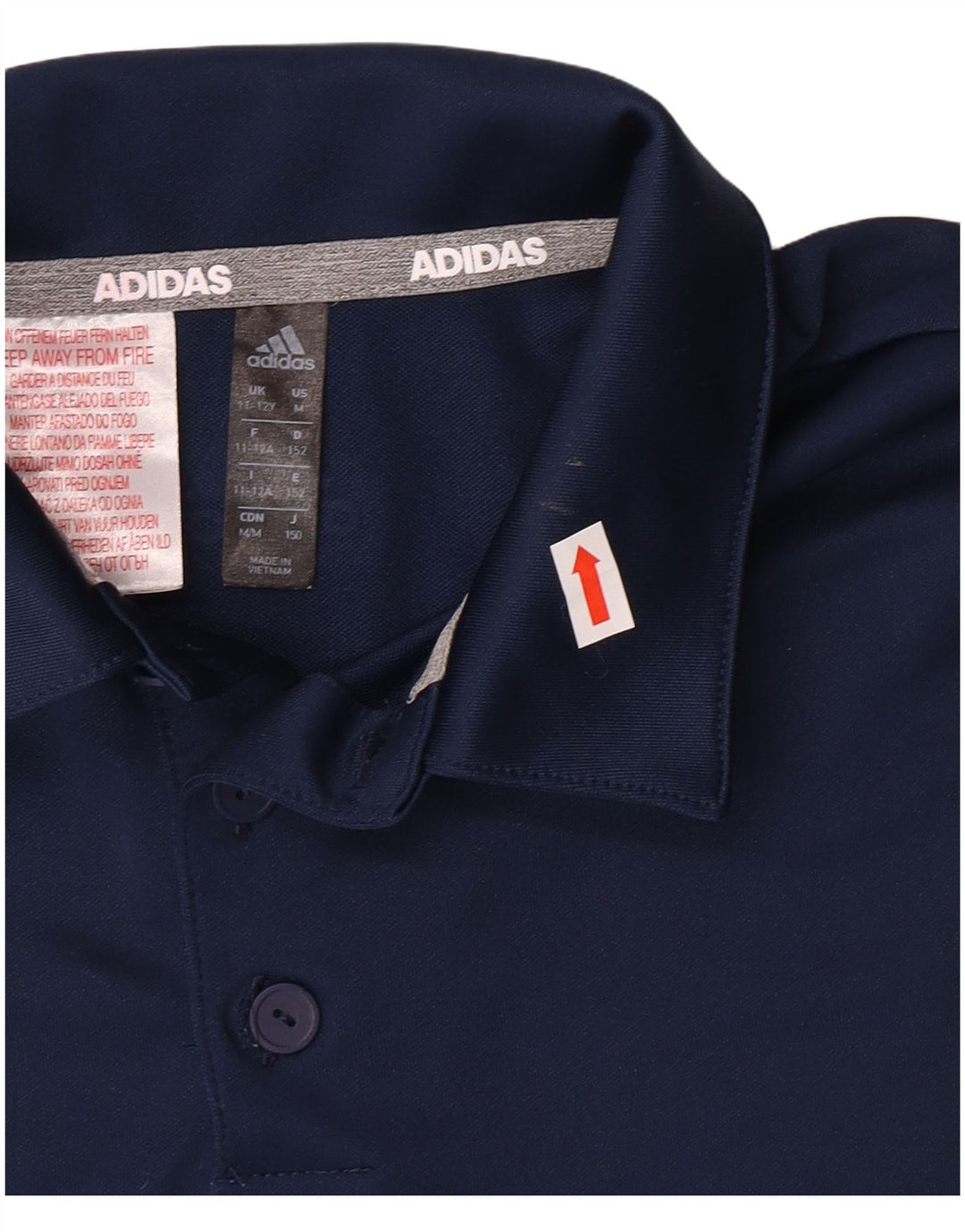 Chłopięca koszulka polo ADIDAS 11-12 lat, granatowa, poliester