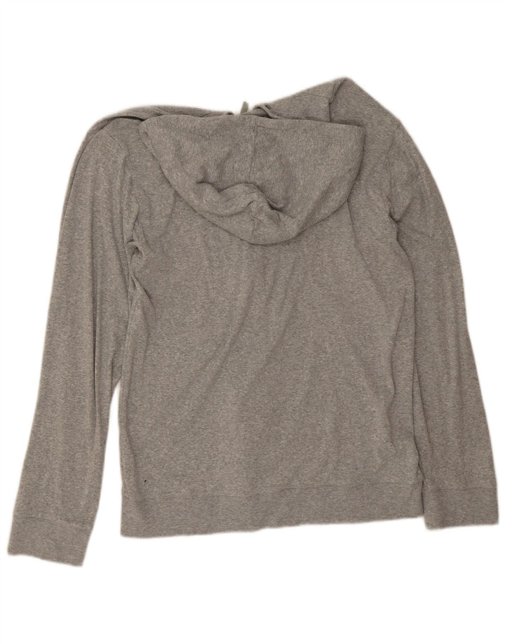 Męski sweter z kapturem i zamkiem Calvin Klein, średnioszary, bawełniany