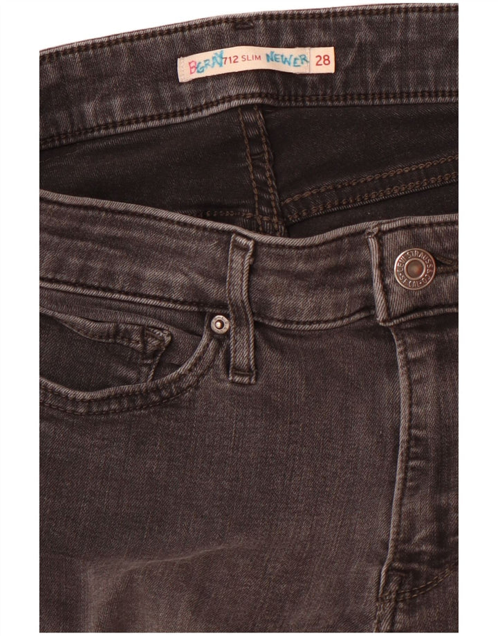 Damskie jeansy Levi's 712 Slim W28 L30 Szare