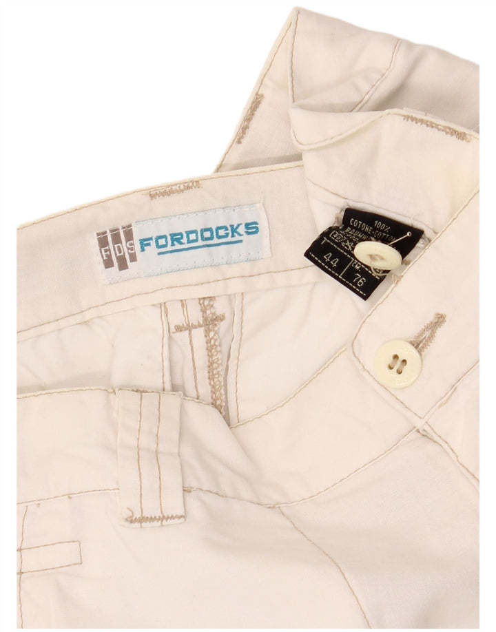 Damskie bermudy Fordocks Cargo IT 44 Medium W30 Off White Cotton
