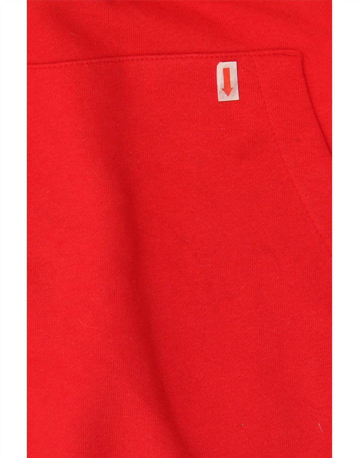 REEBOK Mens Ottawa Oversized Graphic Hoodie Jumper Medium Red Cotton Vintage Reebok and Second-Hand Reebok from Messina Hembry 