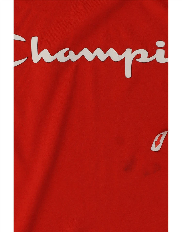 Męska koszulka z grafiką Champion Top XS, czerwona