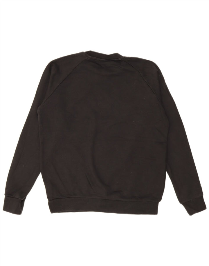 Adidas Męska bluza z grafiką, mała, czarna, bawełniana