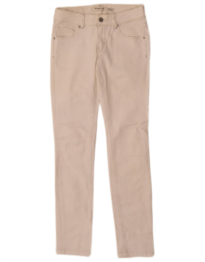 Damskie jeansy skinny Massimo Dutti W26 L28 białe