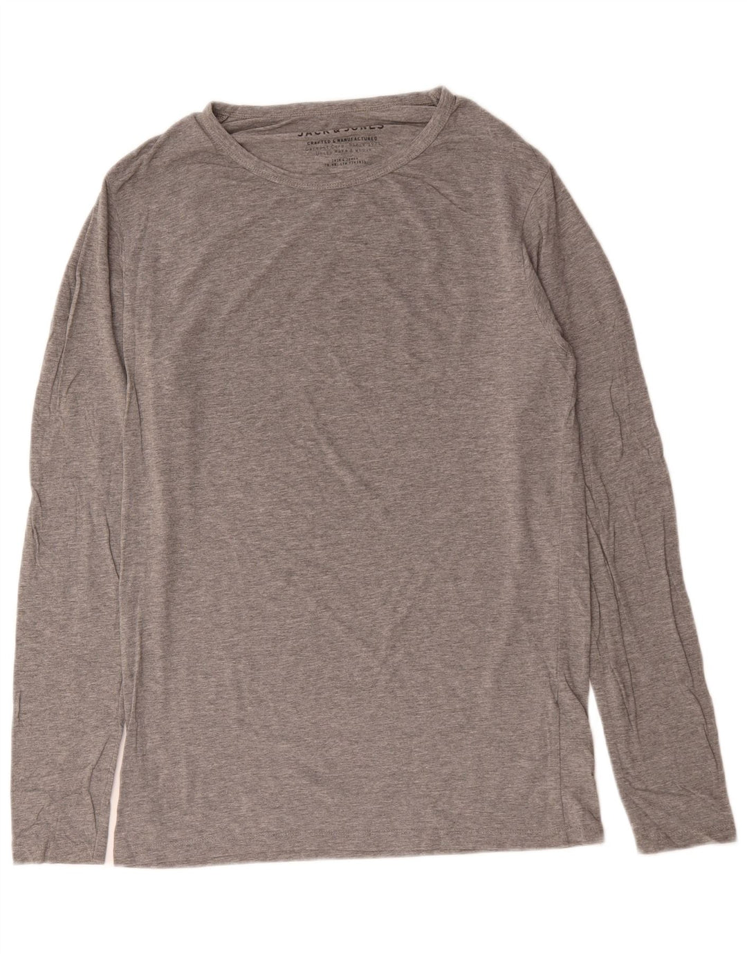 Męski top Jack & Jones z długim rękawem, duży, szary, bawełniany