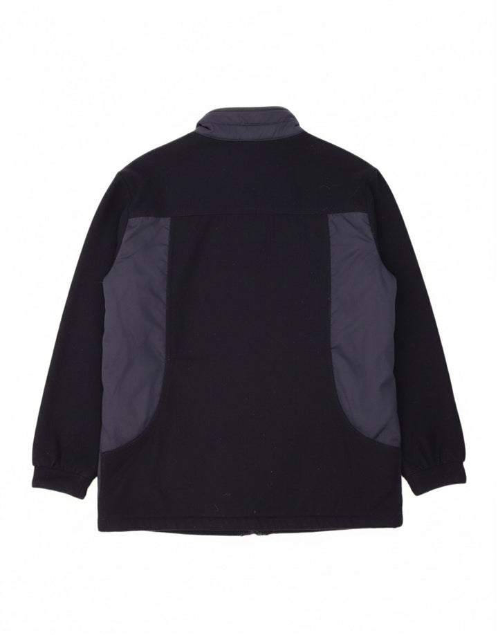 VINTAGE Mens Windbreaker Jacket IT 44 XS Navy Blue Colourblock