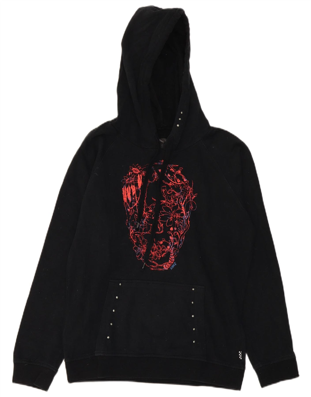 Damska bluza z kapturem Vans Graphic UK 14, średnia czarna