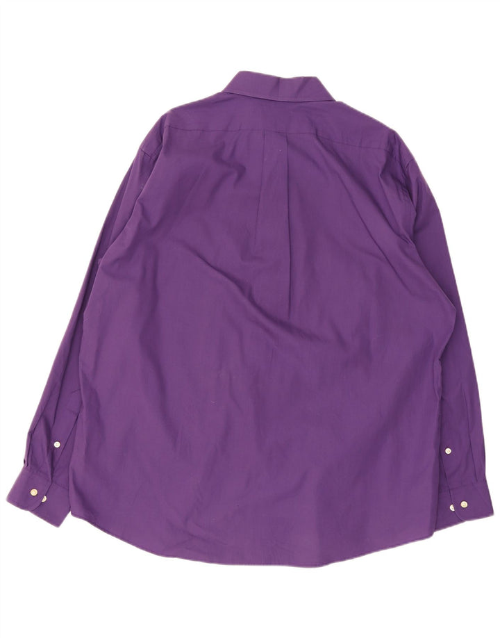 Koszula męska Chaps Slim Fit, rozmiar 18 2XL, fioletowa bawełna