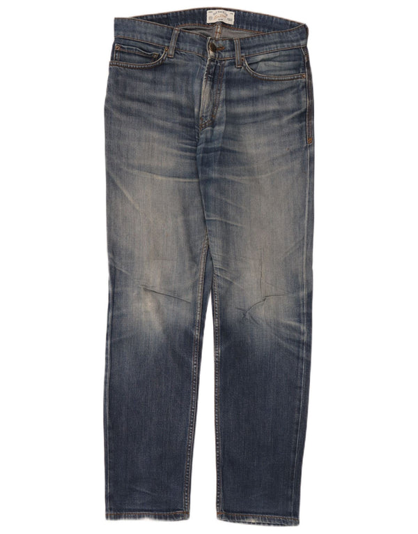 Męskie jeansy slim fit Fat Face W30 L32 Niebieskie bawełniane