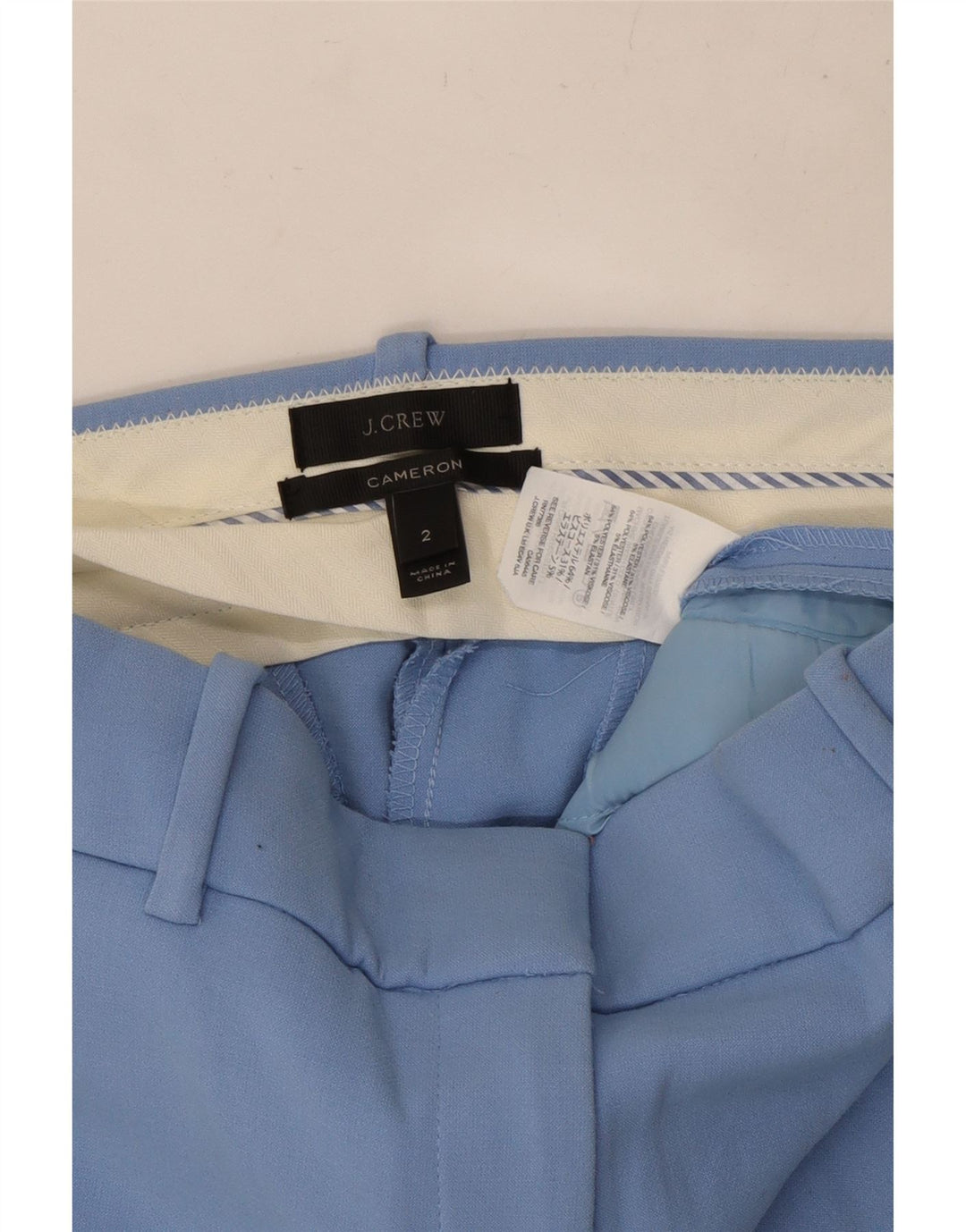 Spodnie damskie J. CREW Cameron Slim Chino US 2 XS W25 L25 Niebieski poliester
