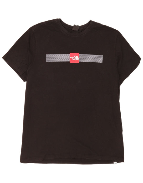 Męska koszulka z grafiką The North Face, 2XL, czarna, bawełniana