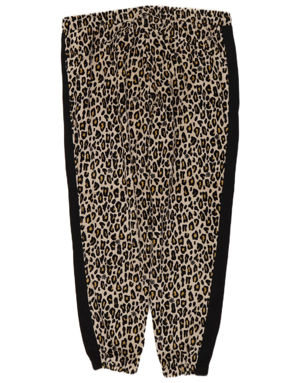 Damskie spodnie dresowe PUMA Joggers UK 14 Średni czarny nadruk zwierzęcy