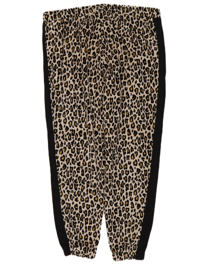 Damskie spodnie dresowe PUMA Joggers UK 14 Średni czarny nadruk zwierzęcy