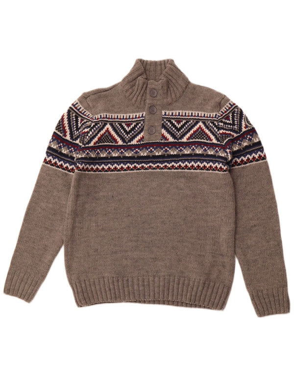 Męski sweter zapinany na guziki SOUTHERN 2XL Szary akryl Fair Isle