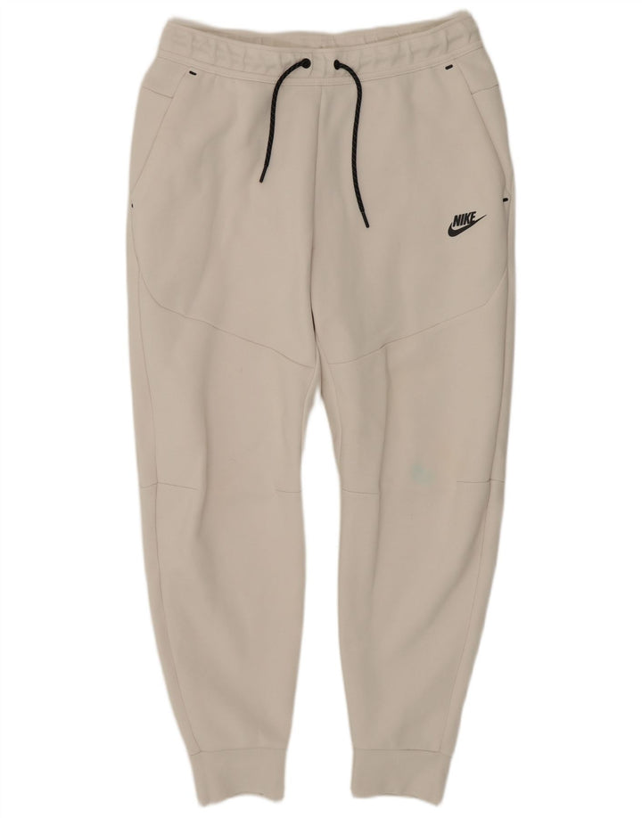 Męskie spodnie dresowe Nike, joggery, średnia biała bawełna