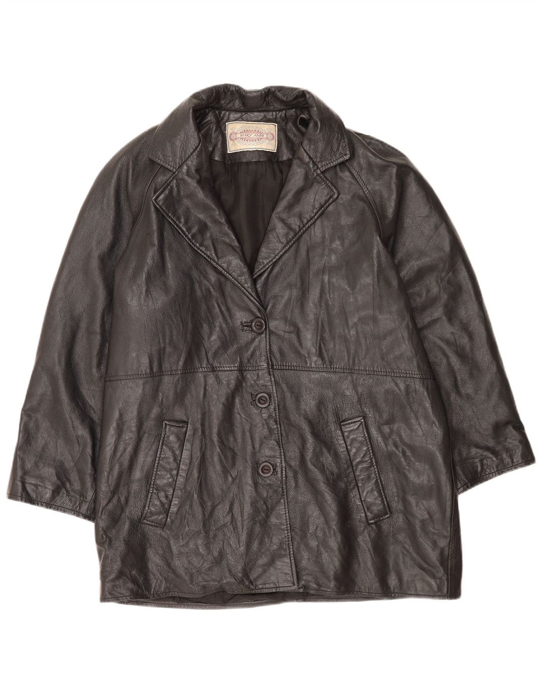 Kurtka skórzana damska Mary Anne UK 18 XL czarna