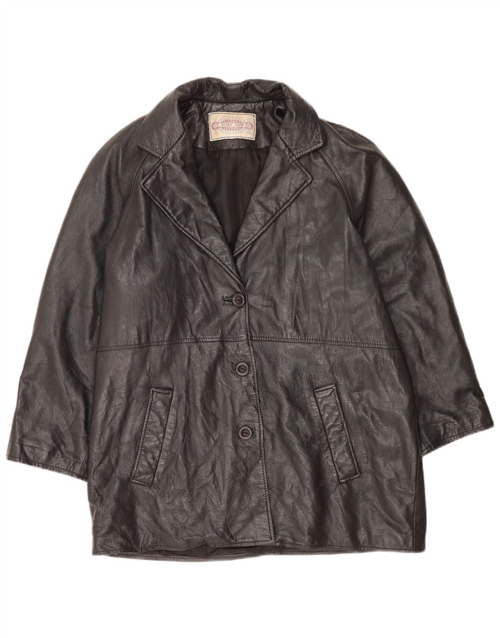 Kurtka skórzana damska Mary Anne UK 18 XL czarna