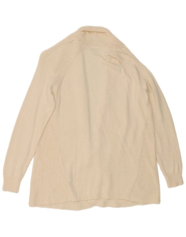 Damski sweter rozpinany L.L.Bean UK 18 XL w kolorze złamanej bieli, bawełniany