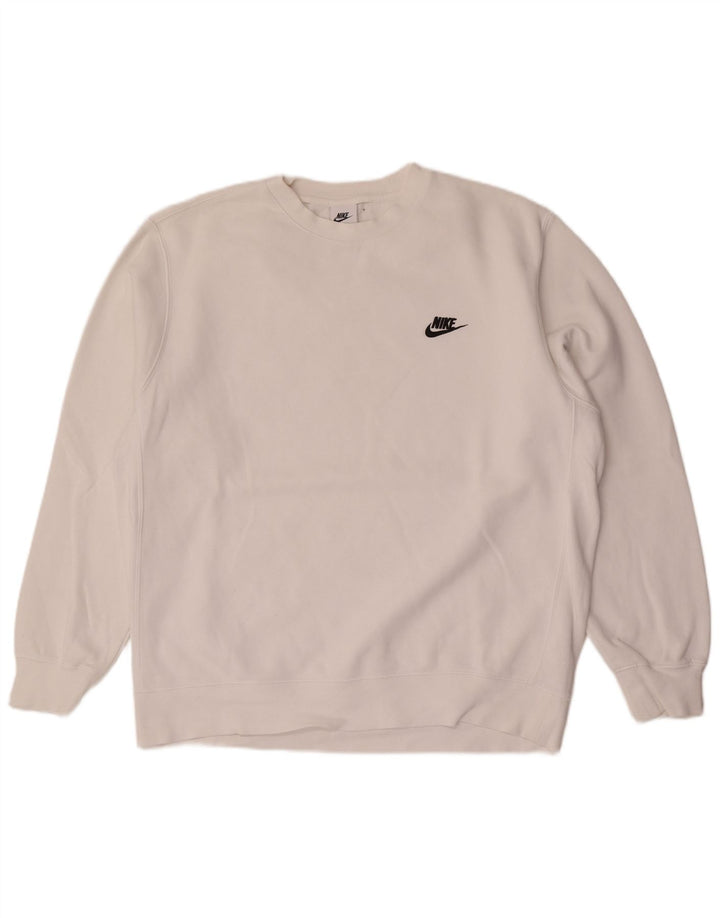 Bluza męska Nike, duża, biała, bawełniana