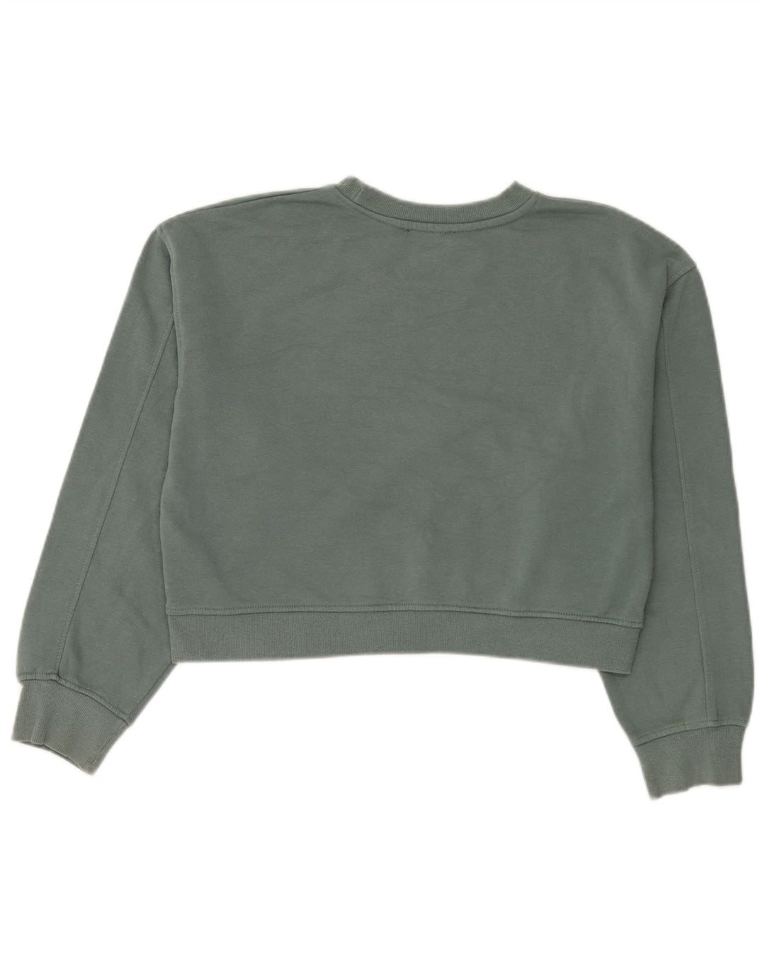 Damska bluza oversize Zara Crop UK 14, średnia, zielona bawełna