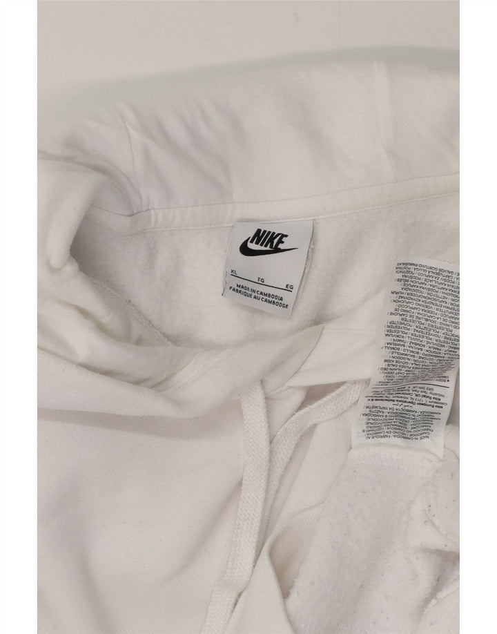 Męski sweter z kapturem NIKE XL, biała, bawełniana