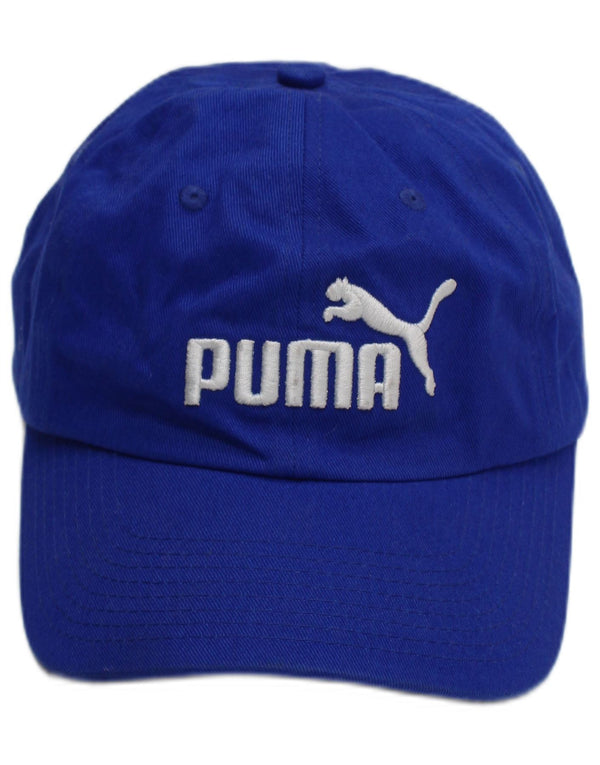 Chłopięca czapka z daszkiem Puma z grafiką, jeden rozmiar, niebieska, bawełniana