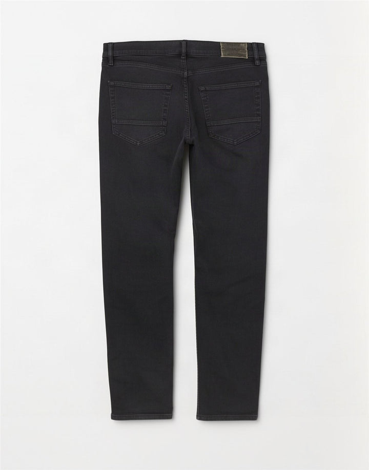Marks & Spencer Męskie jeansy slim W34 L31 Czarne bawełniane