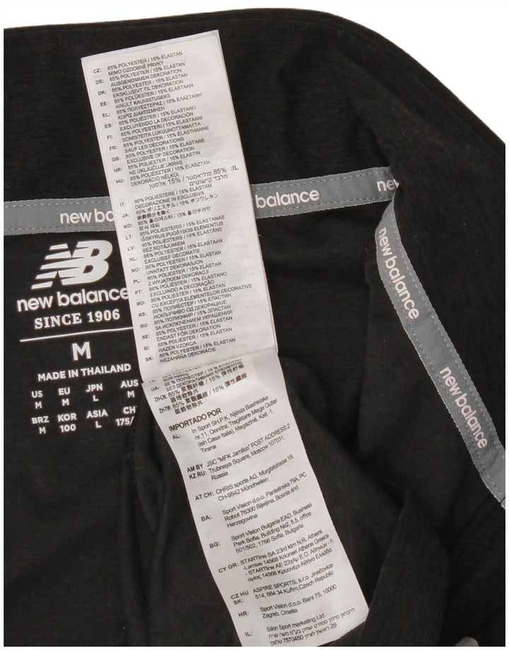 Męski dres New Balance z zamkiem błyskawicznym, średni czarny nakrapiany