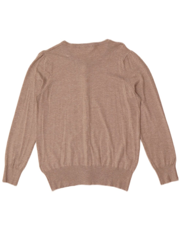 Sweter damski Marks & Spencer UK 16, duży, beżowy, wiskoza