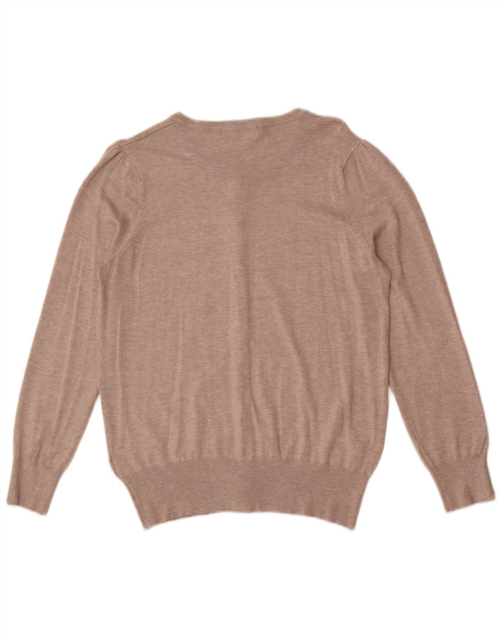 Sweter damski Marks & Spencer UK 16, duży, beżowy, wiskoza