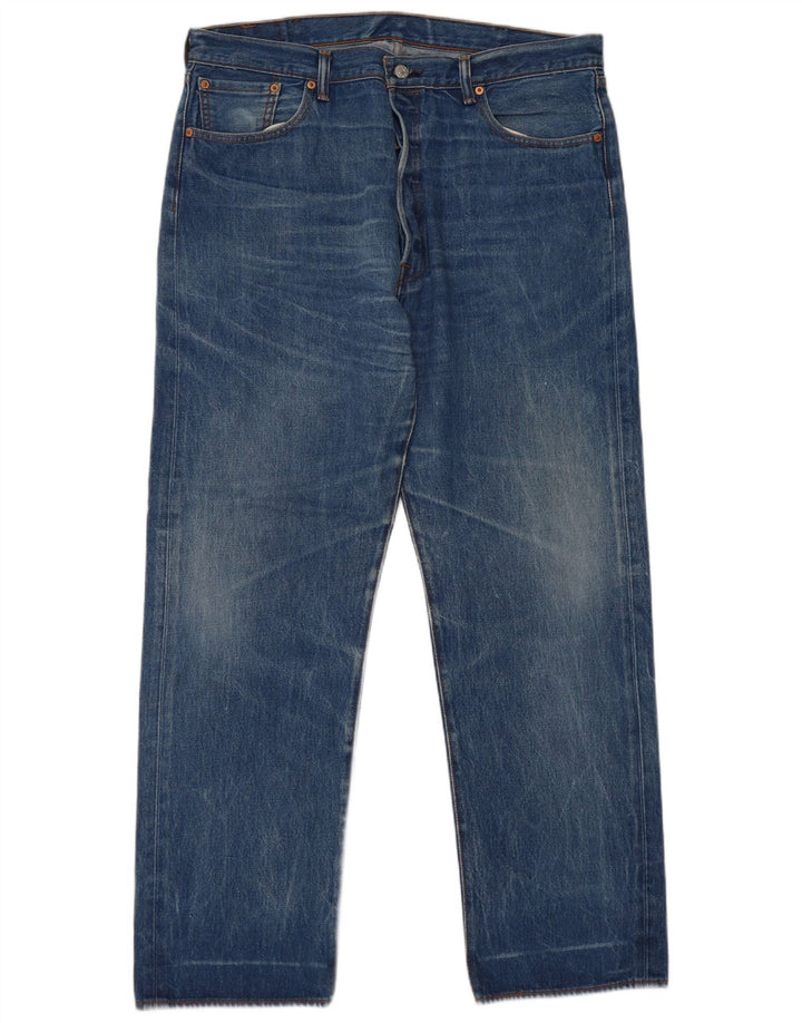 Męskie proste dżinsy Levi's W40 L34 Niebieskie bawełniane