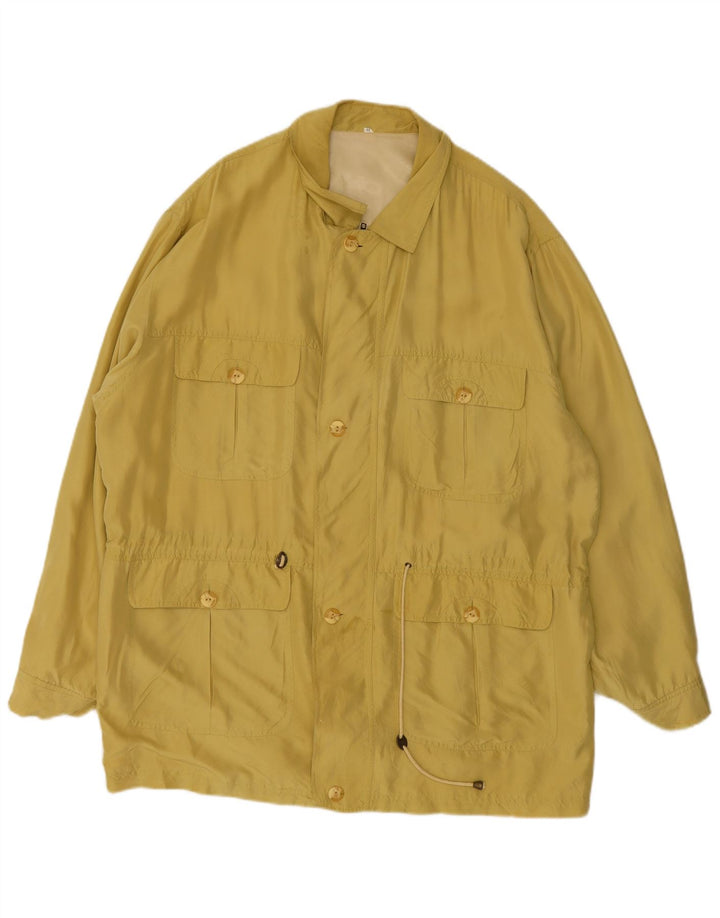 Męska kurtka użytkowa Vintage UK 44 2XL Żółty jedwab