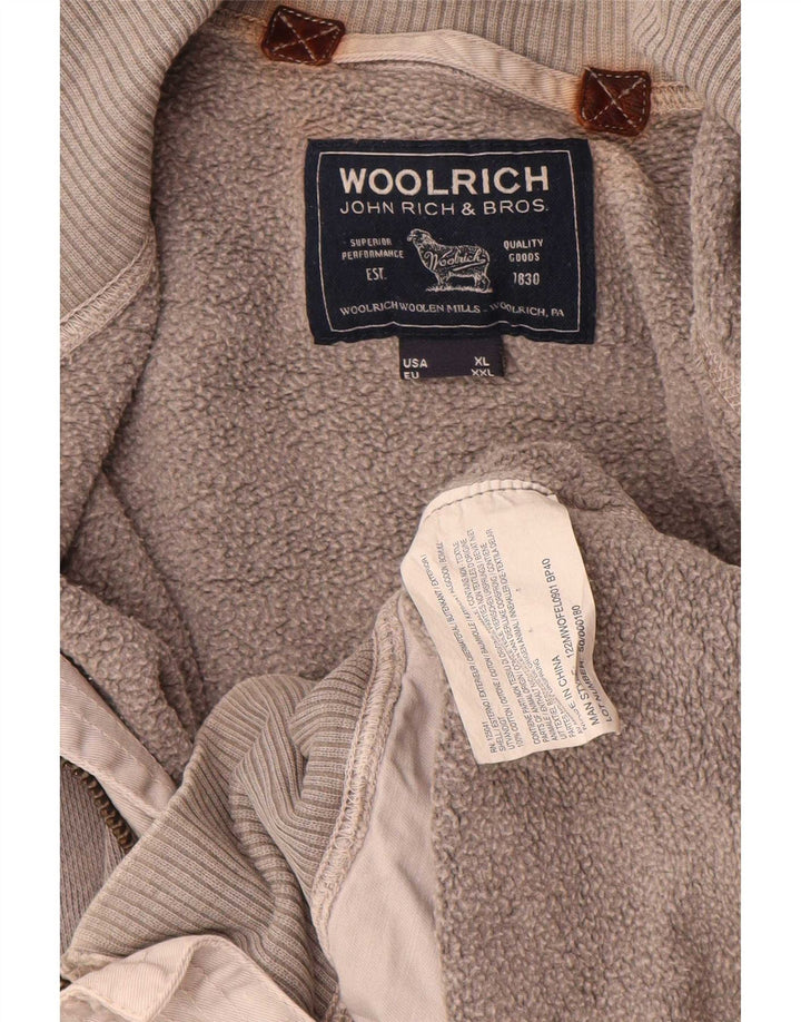 Męska kurtka dresowa Woolrich 2XL, szara bawełna