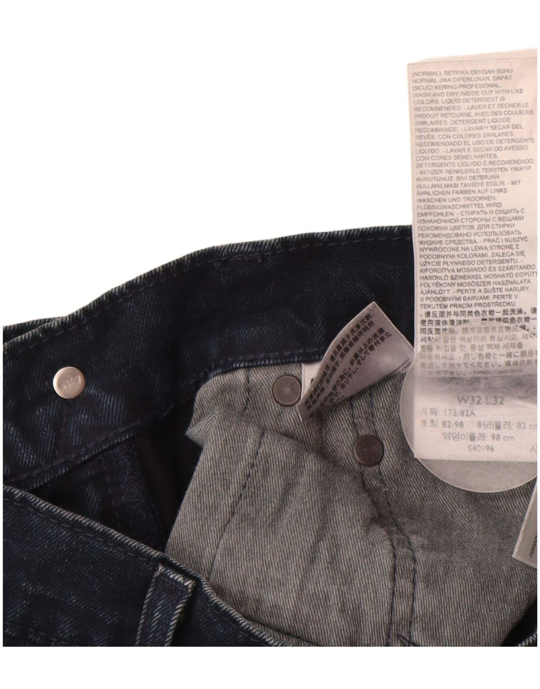 Męskie jeansy LEVI'S 512 Slim Tapered W32 L32 Granatowa bawełna