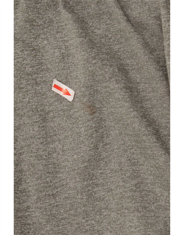 Męskie spodnie dresowe Nike Dri Fit, duże, szare, poliestrowe