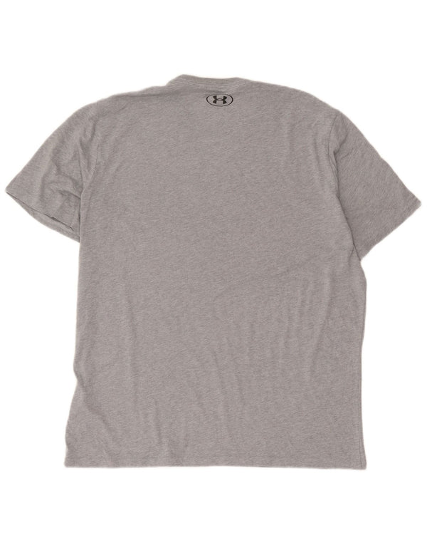 Męska koszulka t-shirt Under Armour XL, szara, nakrapiana bawełna