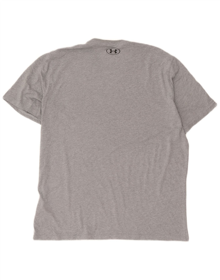 Męska koszulka t-shirt Under Armour XL, szara, nakrapiana bawełna