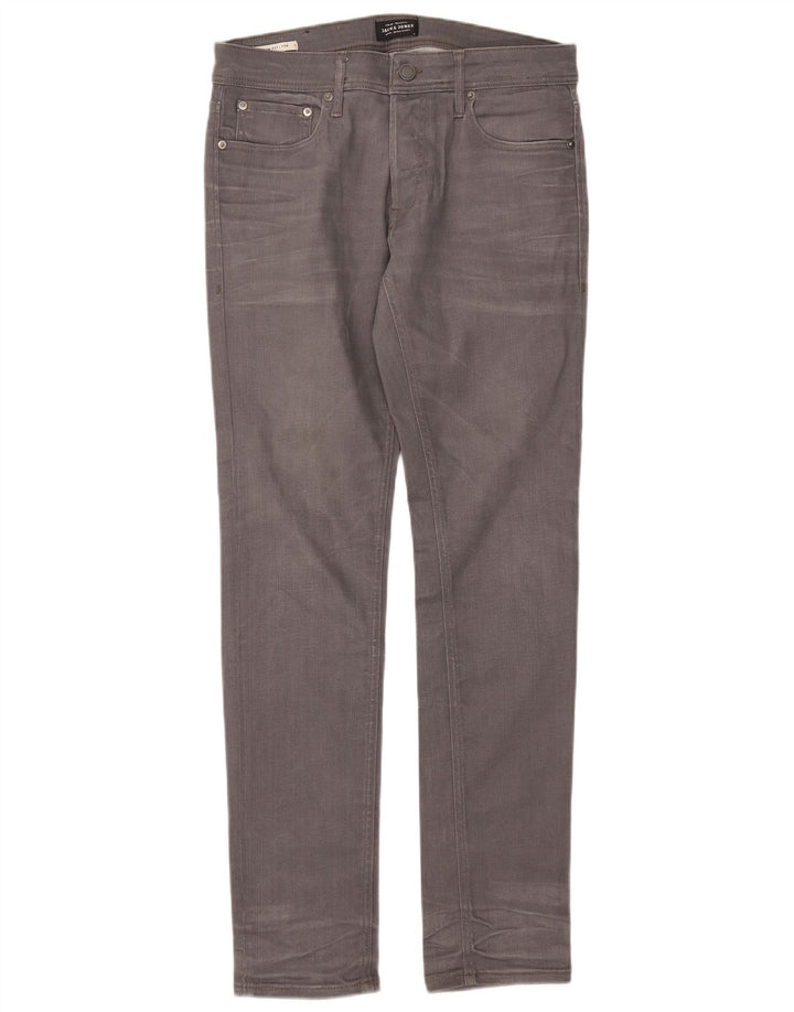 Męskie jeansy Jack & Jones Tim Slim W31 L32 Szara bawełna