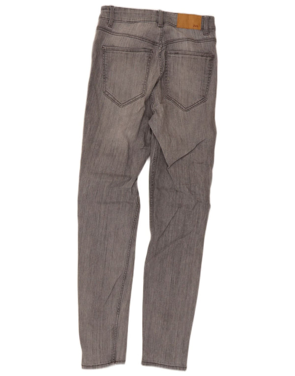 Damskie jeansy skinny Zara EU 38 Small W28 L26 Szara bawełna
