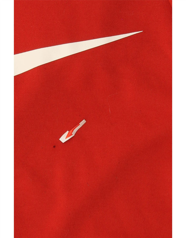 Męska bluza z kapturem Nike Dri Fit Graphic, średni pomarańczowy poliester