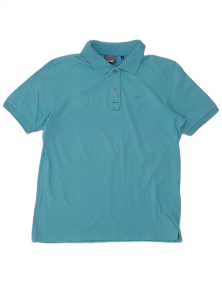 Męska koszulka polo Diadora, niebieska, bawełniana