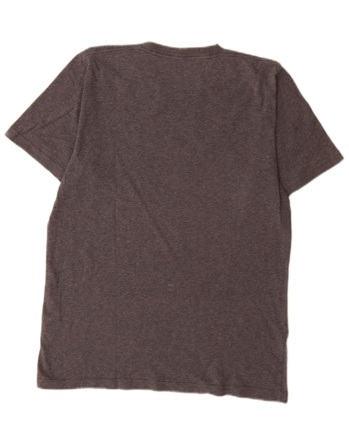 Męski T-shirt z grafiką Carhartt, mały, szary, bawełniany