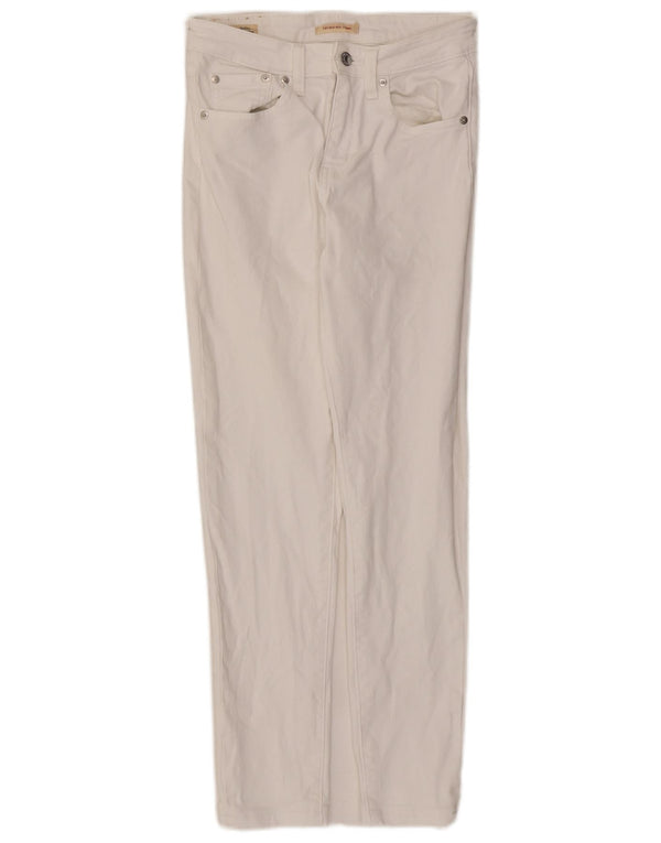 Damskie jeansy Levi's 721 z wysokim stanem W26 L28 Biała bawełna