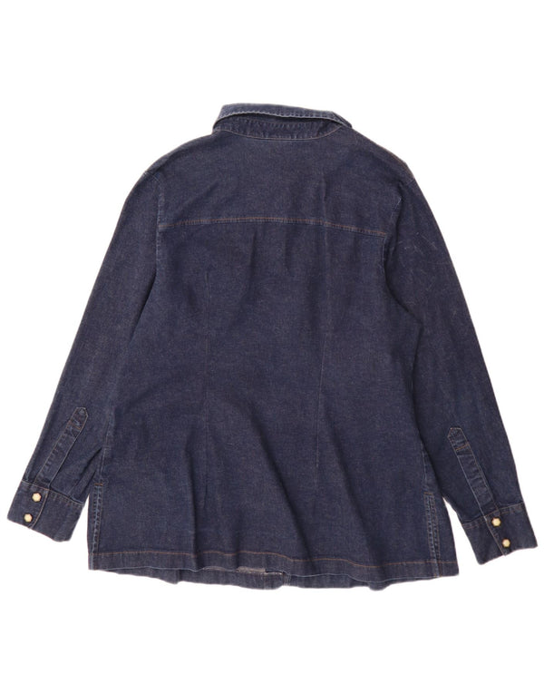 Damska koszula dżinsowa Levi's UK 18 XL, granatowa, bawełniana