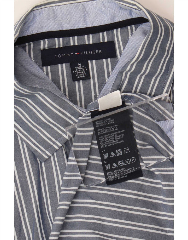 Koszula męska Tommy Hilfiger, bawełniana w średnie niebieskie paski