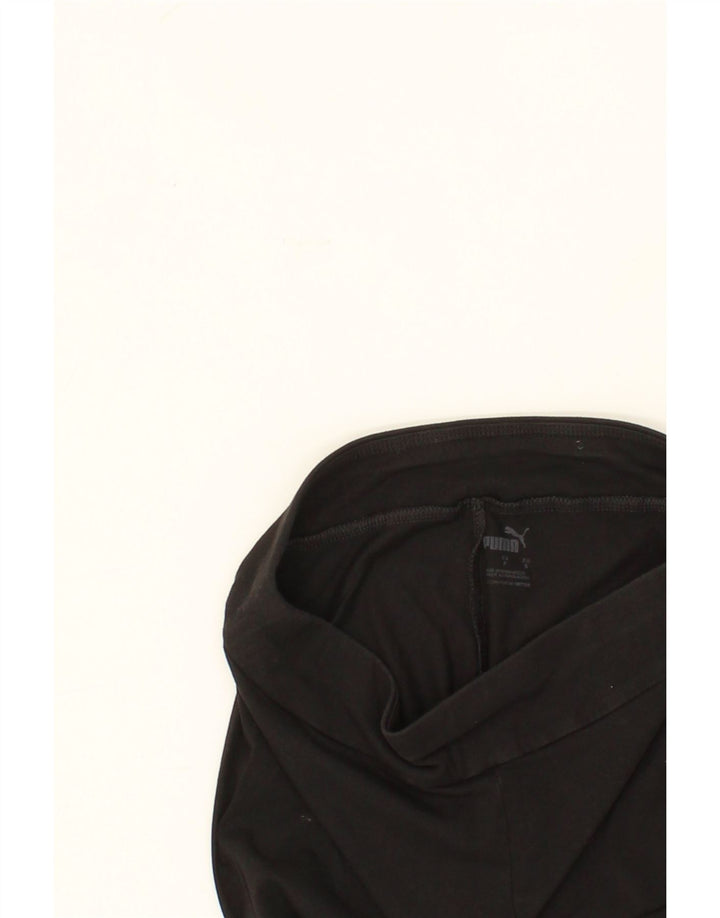 PUMA Womens Graphic Leggings UK 8 Small Black Vintage Puma and Second-Hand Puma from Messina Hembry 