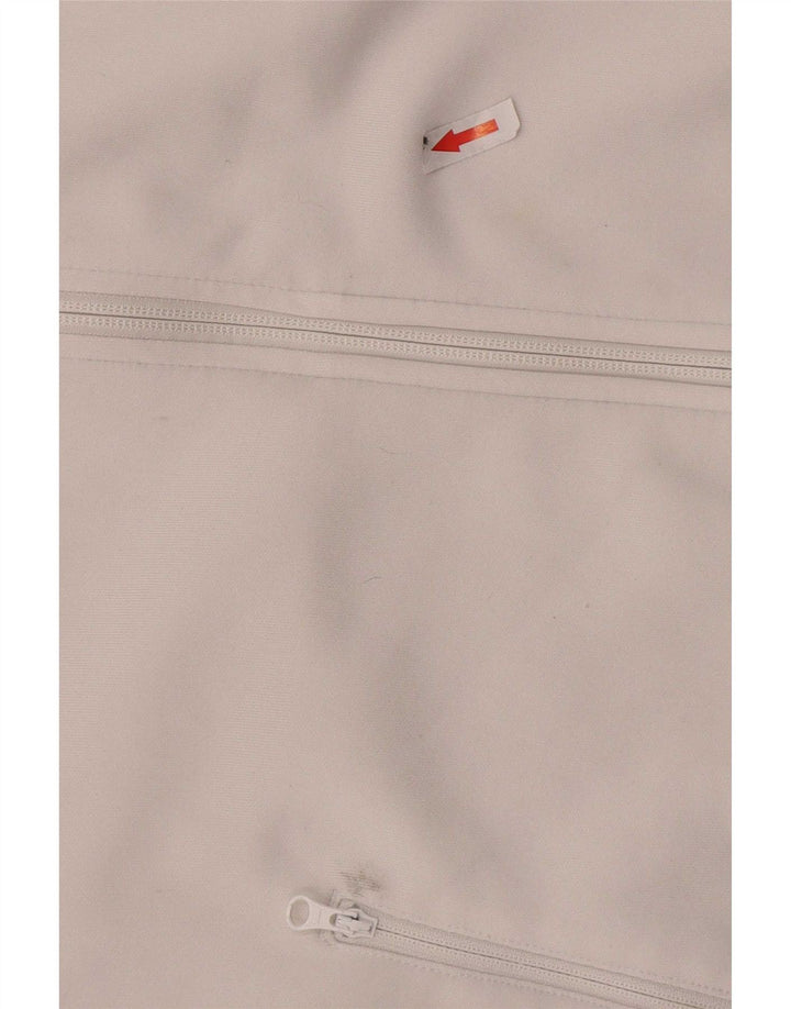 Męska kurtka dresowa Nike z grafiką, poliester w kolorze średniej bieli