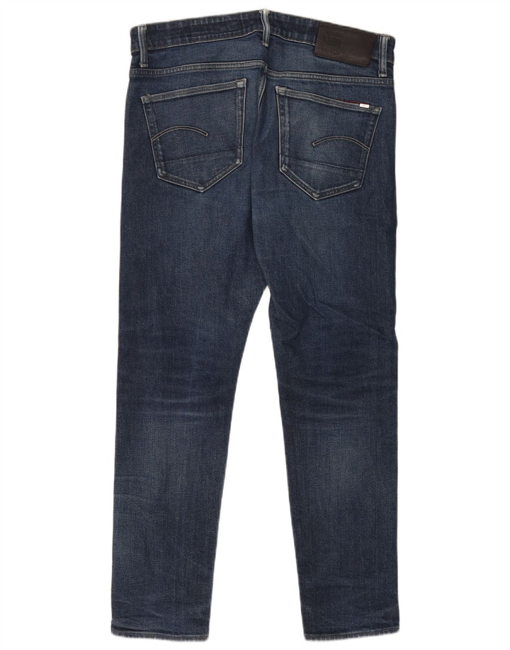 G-Star Męskie 3301 Slim Jeans W34 L32 Niebieska bawełna